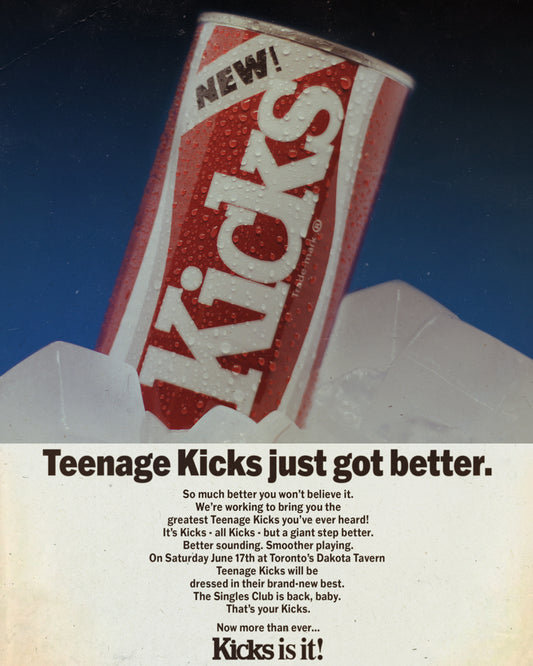 TEENAGE KICKS - 'NEW KICKS' COKE - POSTER