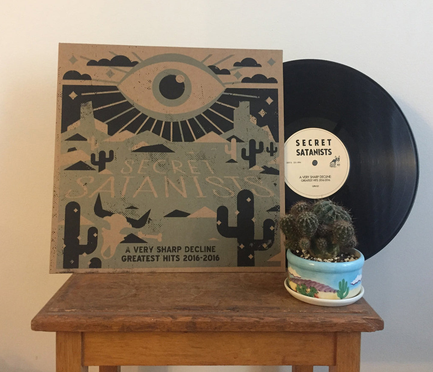 Secret Satanists - A Very Sharp Decline (Black LP w/ Screenprint Cover)